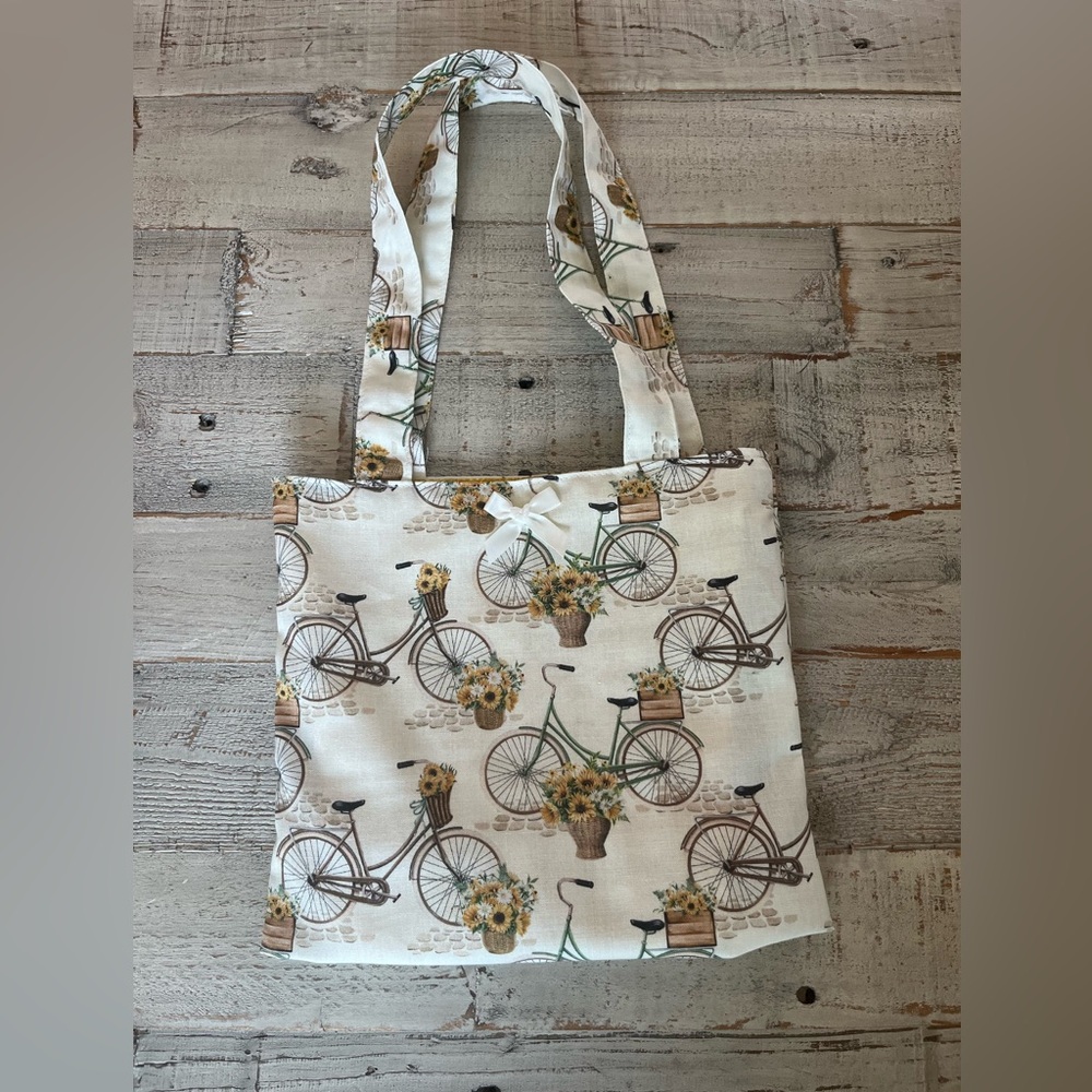 Small bicycle tote bag